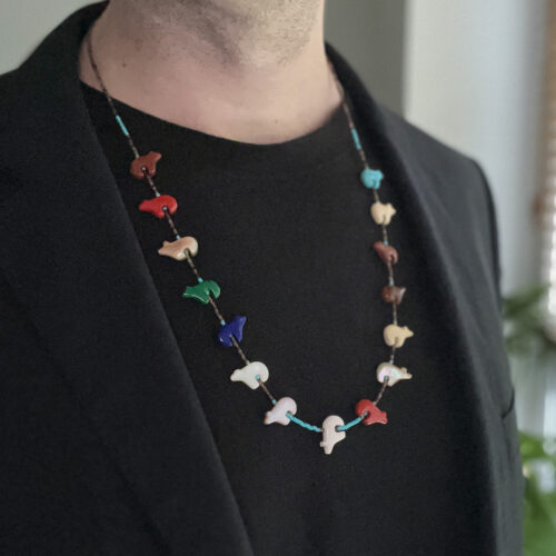 Multicolour Bear Fetish Necklace