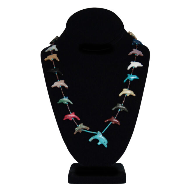 Multicolour Dolphin Zuni Necklace