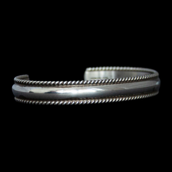 Plain Silver Navajo Bracelet - Image 2