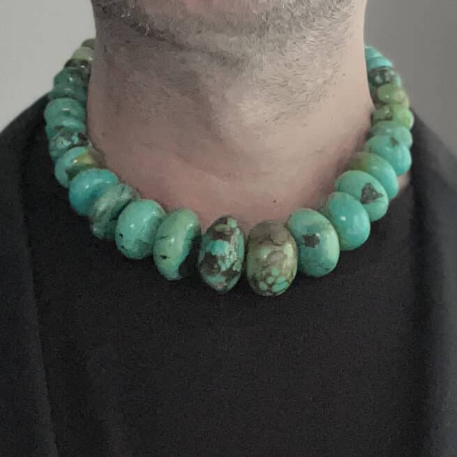 Tibetan Turquoise Choker Necklace