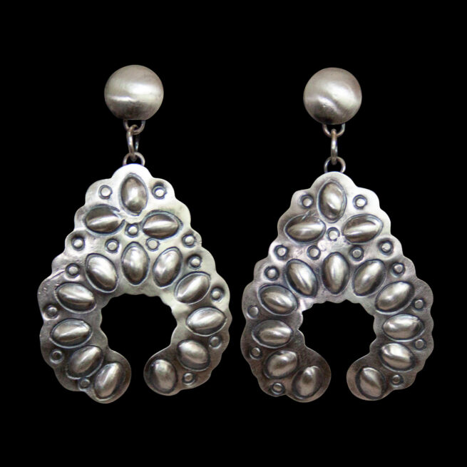 Tim Yazzie Silver Earrings