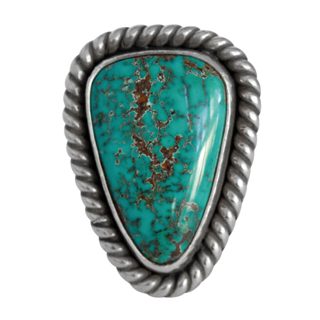 Triangular Navajo Turquoise Ring