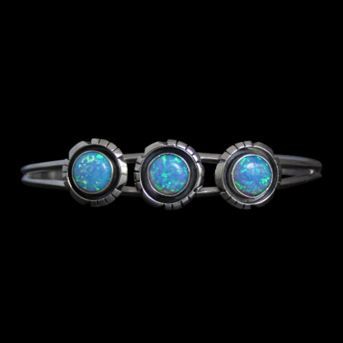 Triple Opal Navajo Bracelet