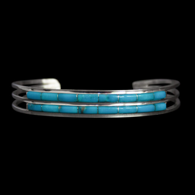 Twin-Row Turquoise Bracelet