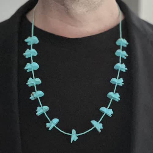 Zuni Frog Turquoise Necklace