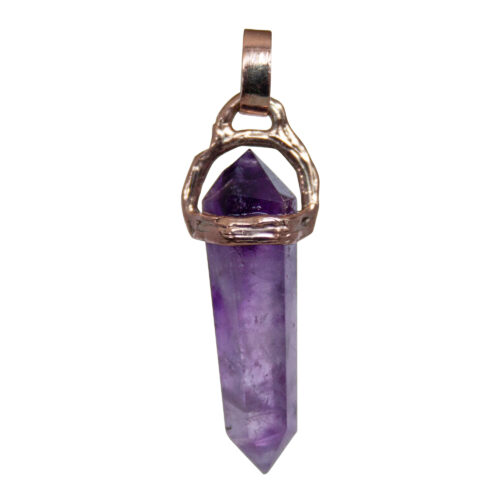 9K Gold Amethyst Pendant