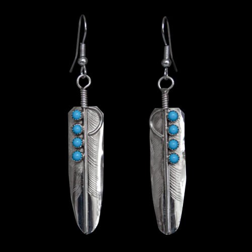 Aaron Davis Feather Earrings