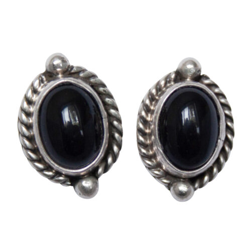 Black Jet Earring Studs