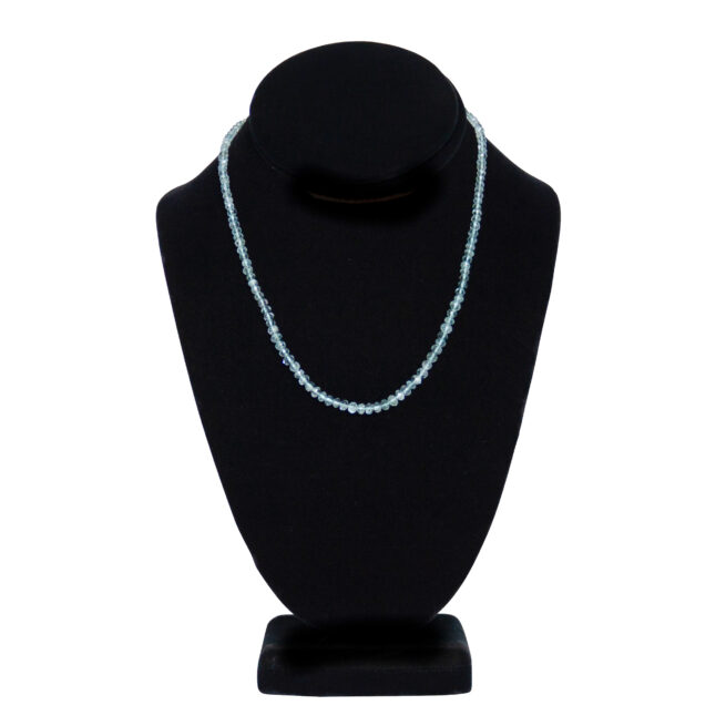 Faceted Blue Aquamarine Necklace