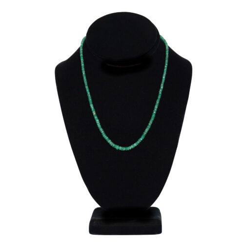 Faceted Green Emerald Necklace