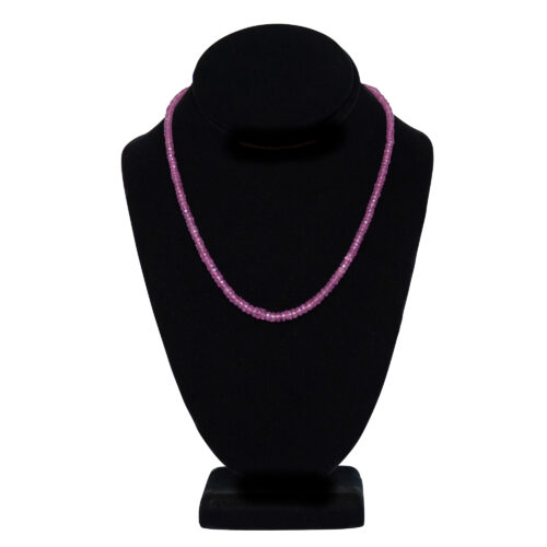 Faceted Pink Sapphire Necklace