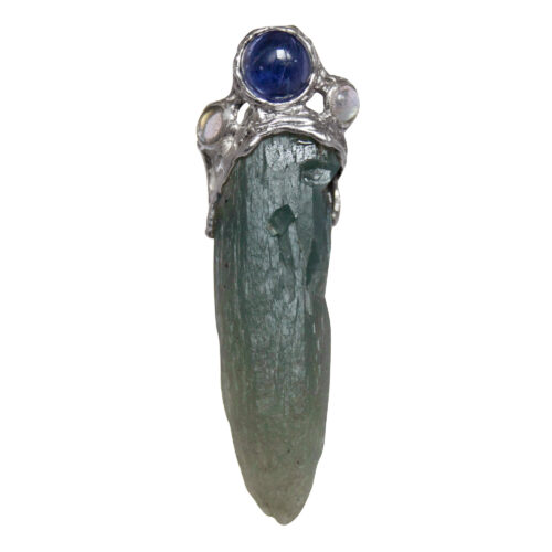 Iolite Moonstone Prasem Pendant