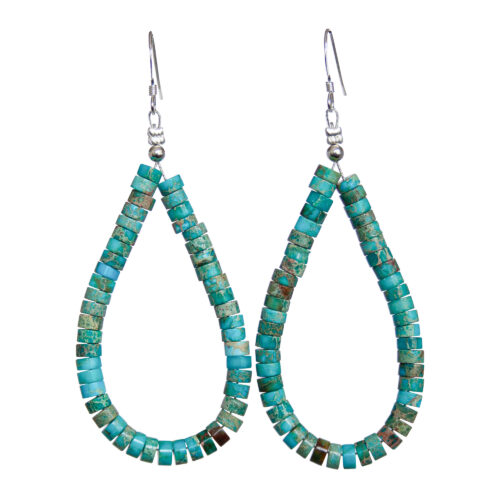 Navajo Turquoise Loop Earrings