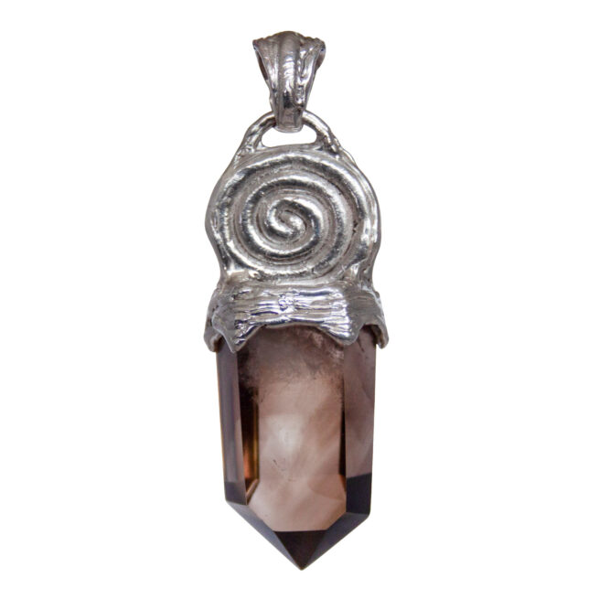 Silver Spiral Manipura Pendant